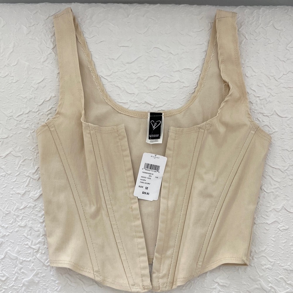 Cute corset blouse, size medium